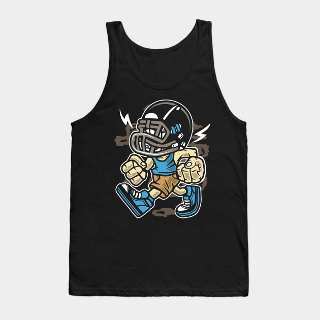 Angry football player Tank Top by Superfunky